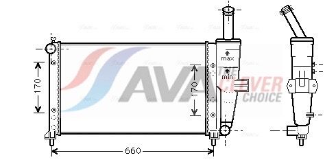 Kühler, Motorkühlung AVA QUALITY COOLING FTA2208