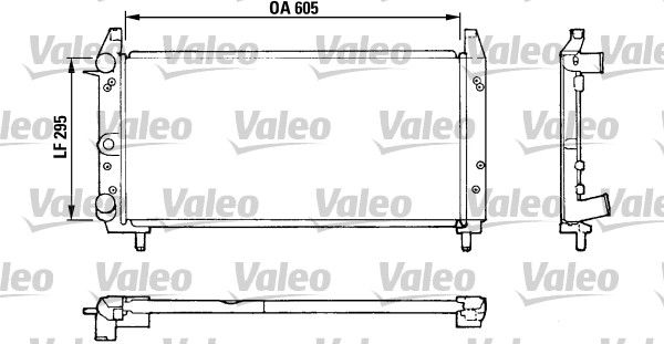 Kühler, Motorkühlung VALEO 810924