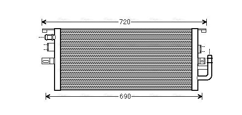 Kühler, Motorkühlung AVA QUALITY COOLING ms2487