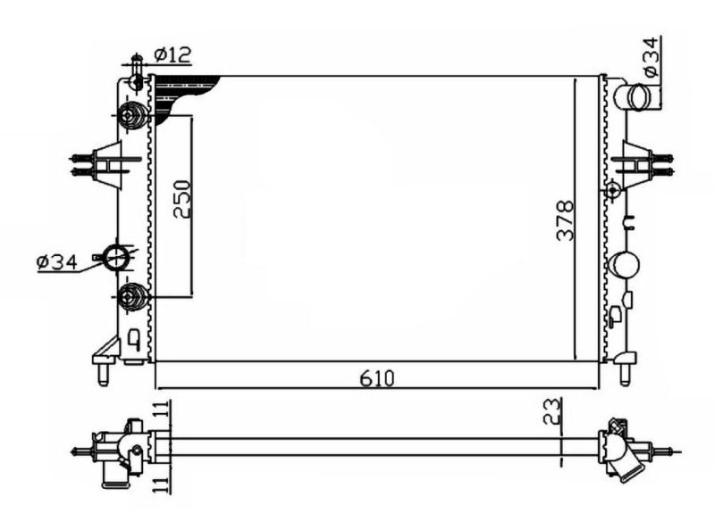Kühler, Motorkühlung NRF 50562A