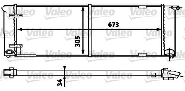 Kühler, Motorkühlung VALEO 734586