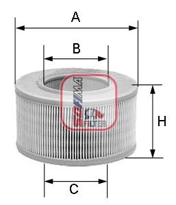 Luftfilter SOFIMA S 2440 A