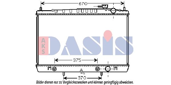 Kühler, Motorkühlung AKS DASIS 070123N