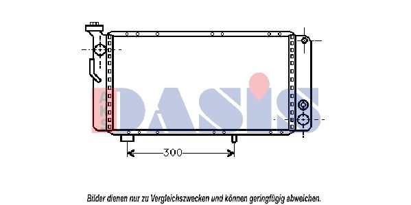 Kühler, Motorkühlung AKS DASIS 180260N