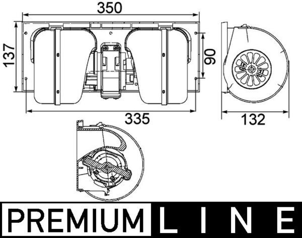 Innenraumgebläse MAHLE AB85000P