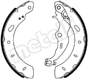 Bremsbackensatz METELLI 53-0563