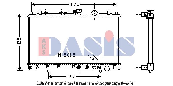 Kühler, Motorkühlung AKS DASIS 560370N