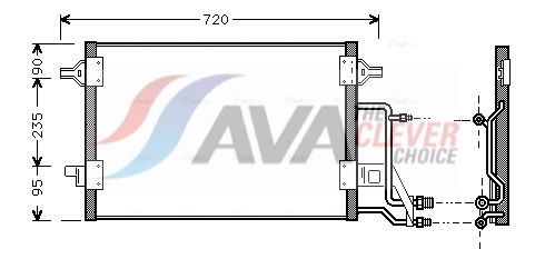 Kondensator, Klimaanlage AVA QUALITY COOLING AI5140