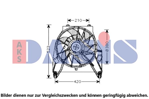 Lüfter, Motorkühlung AKS DASIS 188076N