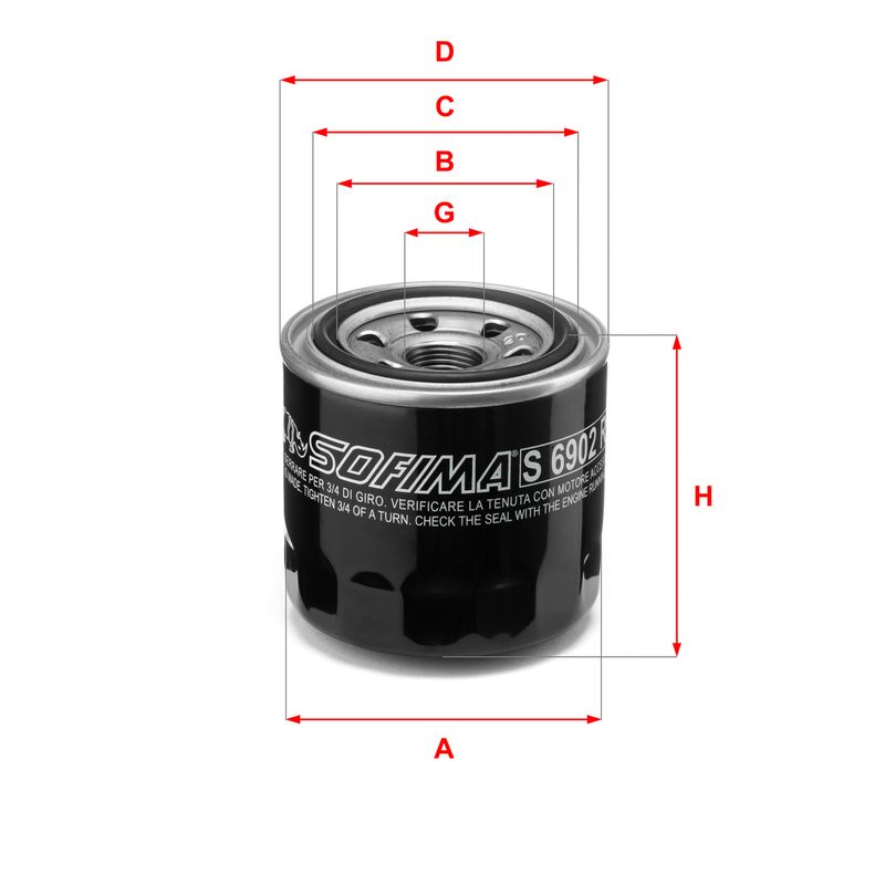Ölfilter SOFIMA S 6902 R