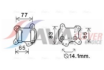 Ölkühler, Motoröl AVA QUALITY COOLING OL3581