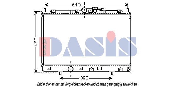 Kühler, Motorkühlung AKS DASIS 140059N