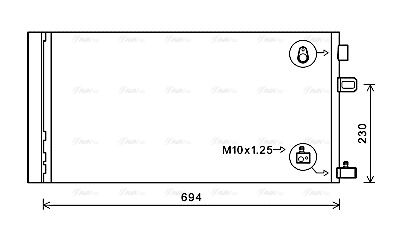 Kondensator, Klimaanlage AVA QUALITY COOLING rt5618d