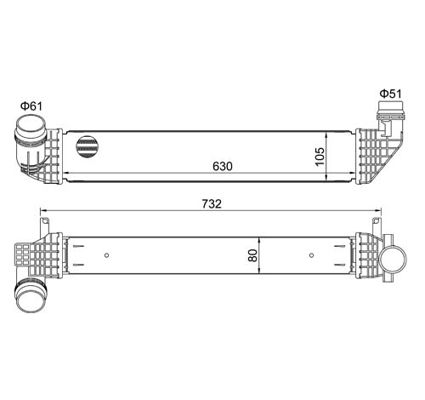 Ladeluftkühler HART 621 403