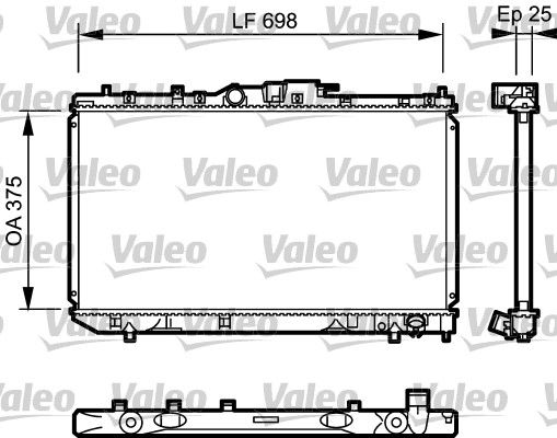 Kühler, Motorkühlung VALEO 735075