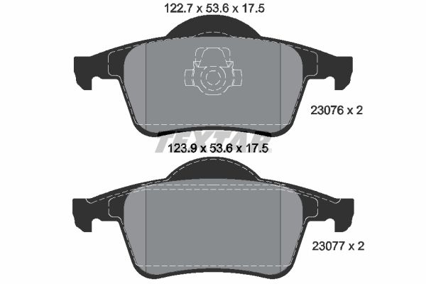 Bremsbelagsatz, Scheibenbremse TEXTAR 2307602