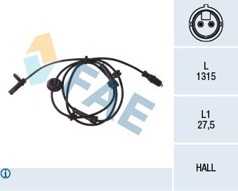 Sensor, Raddrehzahl FAE 78030