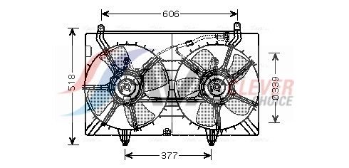 Lüfter, Motorkühlung AVA QUALITY COOLING DN7529