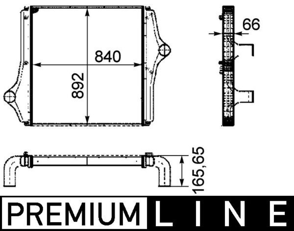 Ladeluftkühler MAHLE CI127000P