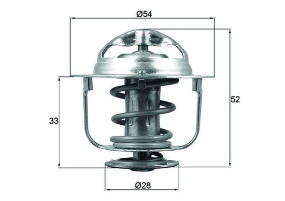 Thermostat, Kühlmittel MAHLE TX17682D