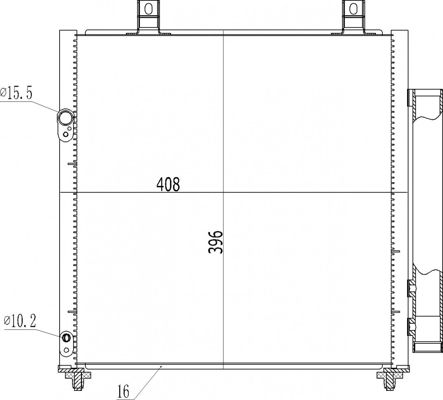 Kondensator, Klimaanlage HART 621 625