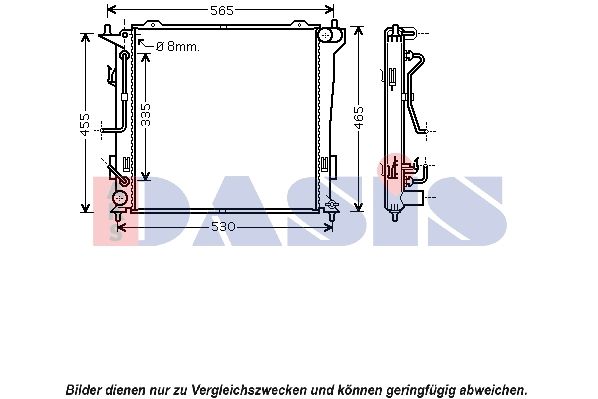 Kühler, Motorkühlung AKS DASIS 560034N