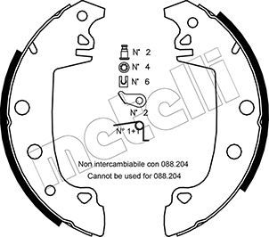 Bremsbackensatz METELLI 53-0324K