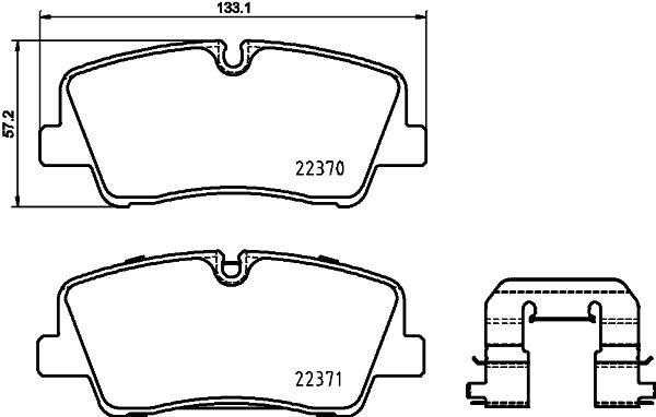 Bremsbelagsatz, Scheibenbremse BREMBO P 30 085