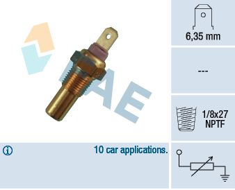 Sensor, Kühlmitteltemperatur FAE 31270