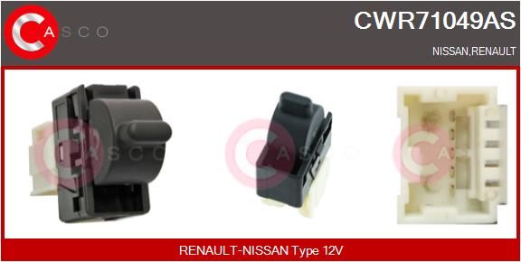 Schalter Fensterheber Casco CWR71049AS
