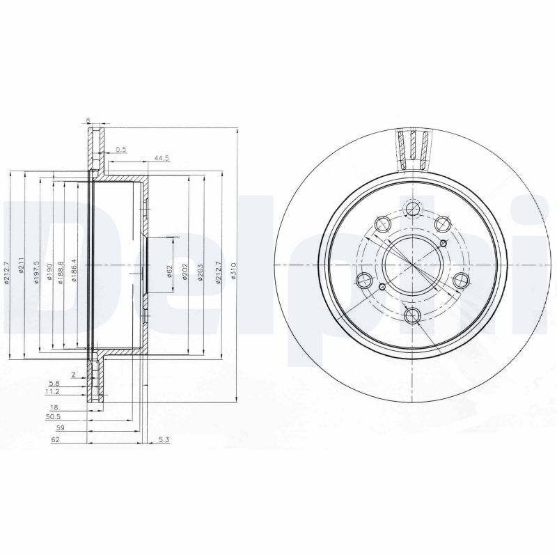 Bremsscheibe DELPHI BG4024