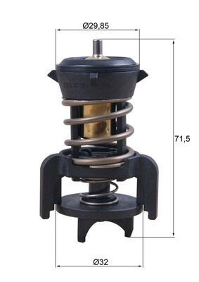 Thermostat, Kühlmittel MAHLE TX25194D