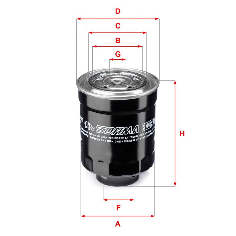 Kraftstofffilter SOFIMA S 4452 NR