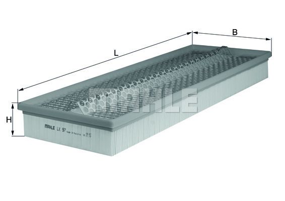 Luftfilter KNECHT LX 97