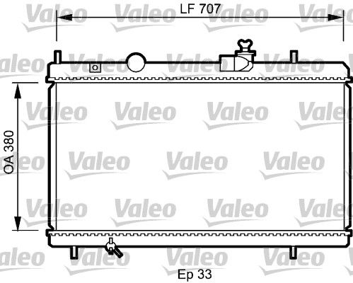 Kühler, Motorkühlung VALEO 735068