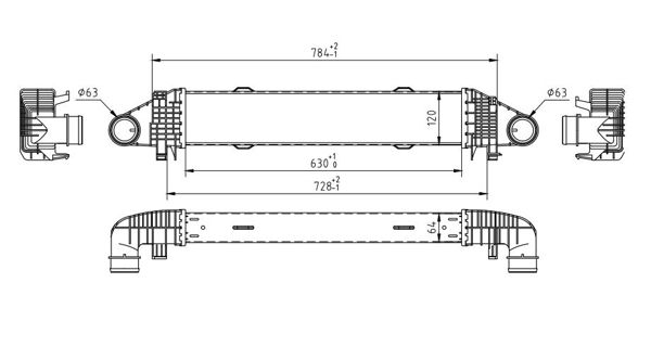 Ladeluftkühler HART 612 506