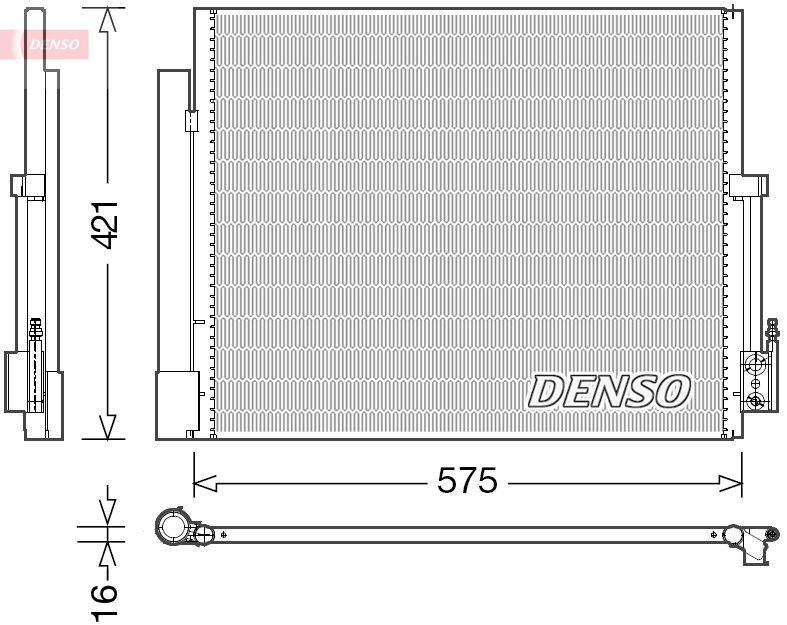 Kondensator, Klimaanlage DENSO DCN20036