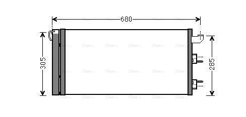 Kondensator, Klimaanlage AVA QUALITY COOLING fta5406d