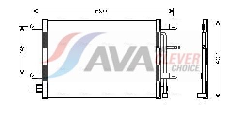 Kondensator, Klimaanlage AVA QUALITY COOLING AI5238