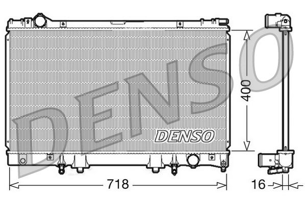 Kühler, Motorkühlung DENSO DRM51002