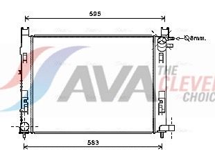 Kühler, Motorkühlung AVA QUALITY COOLING DAA2008