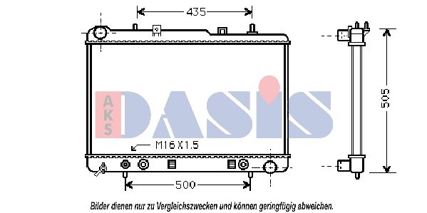 Kühler, Motorkühlung AKS DASIS 510012N