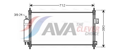Kondensator, Klimaanlage AVA QUALITY COOLING DN5263D