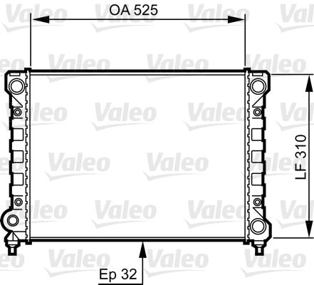 Kühler, Motorkühlung VALEO 734415