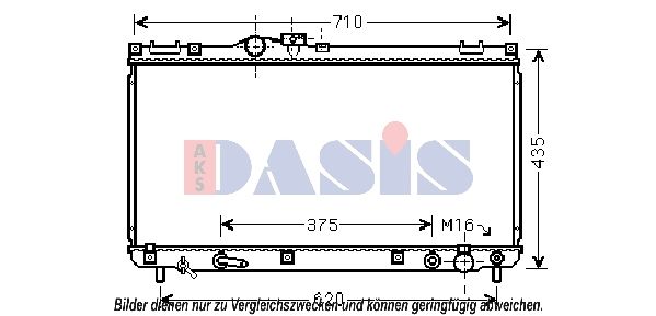 Kühler, Motorkühlung AKS DASIS 210226N