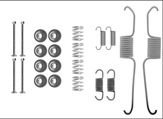 Zubehörsatz, Bremsbacken TEXTAR 97040200