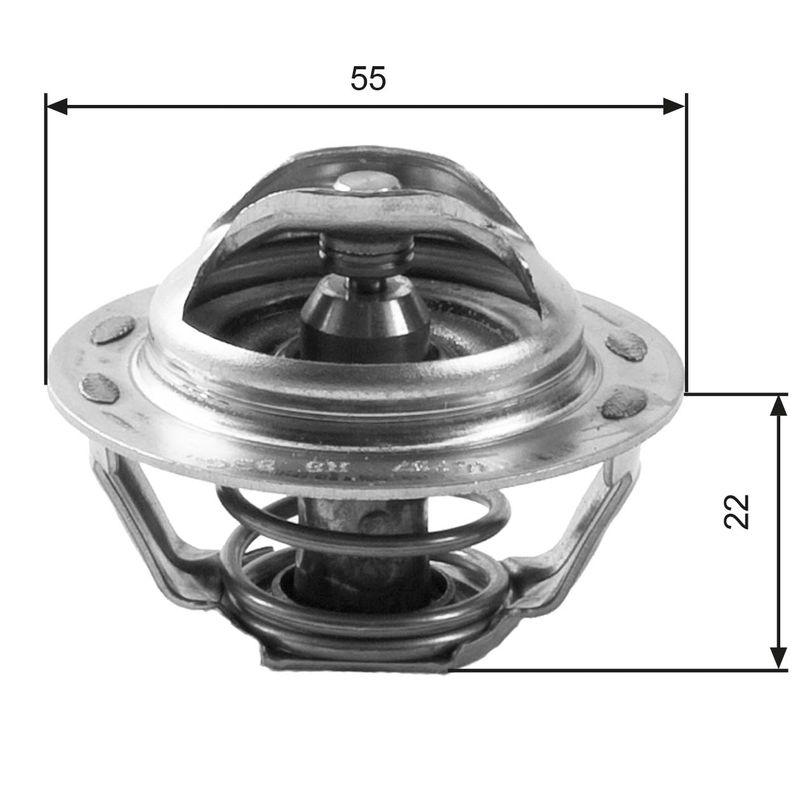 Thermostat, Kühlmittel GATES TH13783G1