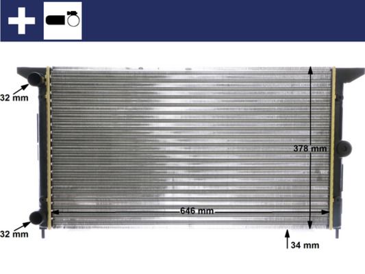 Kühler, Motorkühlung MAHLE CR607000S