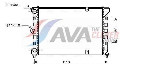 Kühler, Motorkühlung AVA QUALITY COOLING VN2018