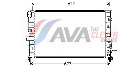 Kühler, Motorkühlung AVA QUALITY COOLING FDA2165